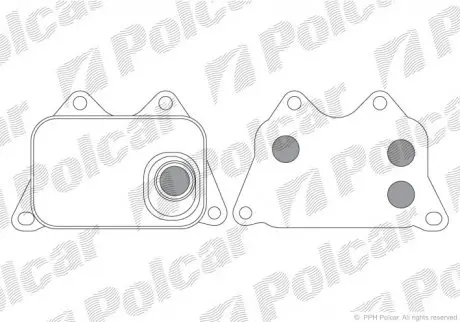 Радиатор масла Polcar 9555L81
