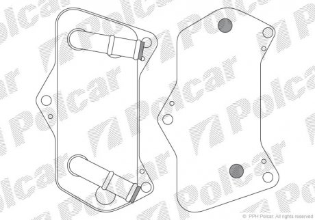 Радиатор масла Polcar 9555L82