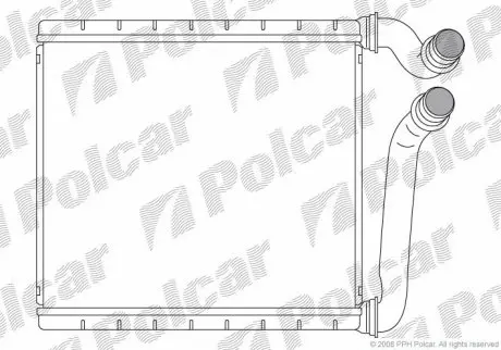 Радіатор пічки Polcar 9555N81X