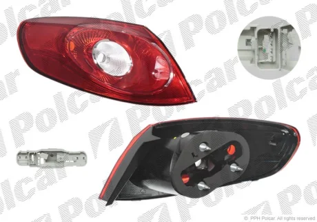 Фонарь задний | PASSAT CC, 06.08- Polcar 955687U