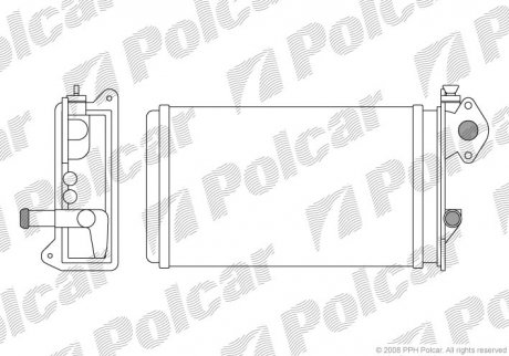 Радіатор пічки Polcar 9565N81