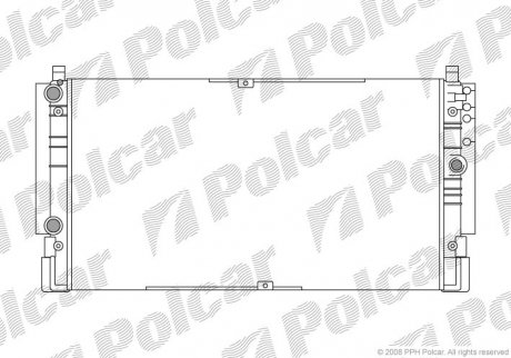 Радіатор охолодження Polcar 9566081