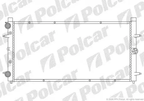 Радиатор охлаждения Polcar 9566082