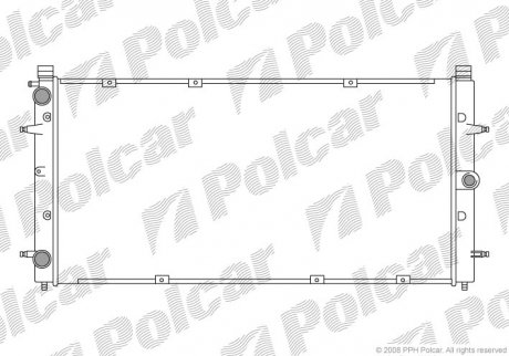 Радиатор охлаждения двигателя Polcar 956608A2 (фото 1)