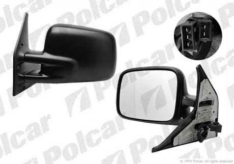 Зеркало левое электрическое Polcar 9566514E (фото 1)