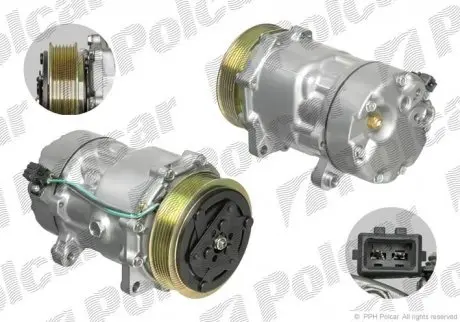 Компрессор кондиционера (новый) Polcar 9567KS1