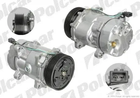 Компрессор кондиционера (новый) Polcar 9567KS3