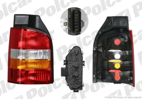 Фонарь задний | TRANSPORT.(T5),04-09 Polcar 9568882E