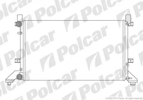 Радиатор двигателя Polcar 957108B1 (фото 1)