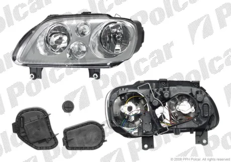Фара основная | vw TOURAN, 03- Polcar 9578090E