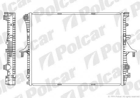 Радіатор охолодження Polcar 9580081