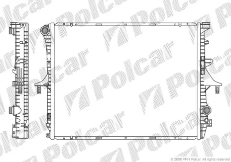 Радиаторы охлаждения | Q7 (4LB), 03.06-01.1 Polcar 9580081X