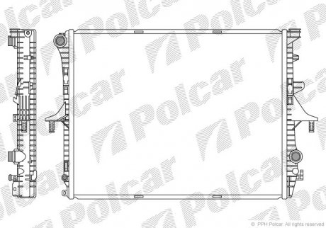 Радиатор охлаждения Polcar 9580083 (фото 1)