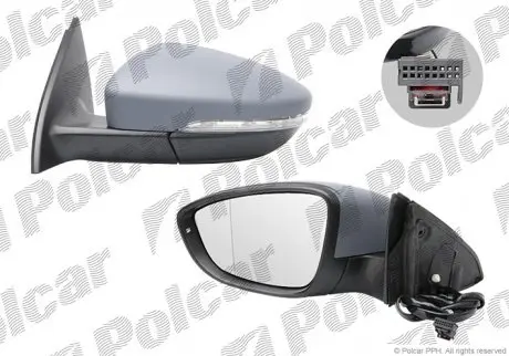 Зеркало наружное Polcar 95D1524M