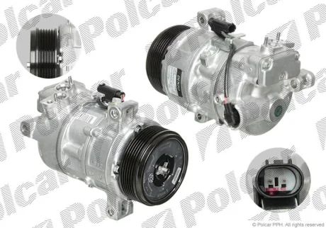 Компрессор кондиционера (новый) | 3 E90/E91 Polcar DCP05026