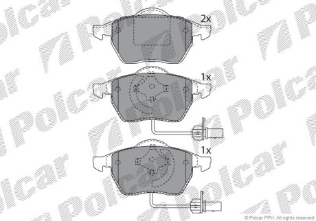 Гальмівні(тормозні) колодки Polcar S700012