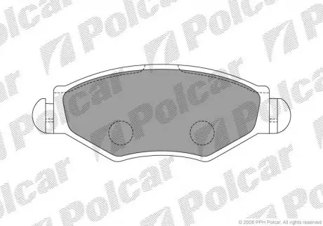 Гальмівні колодки Polcar S700070