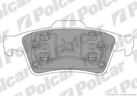 Гальмівні(тормозні) колодки Polcar S702025