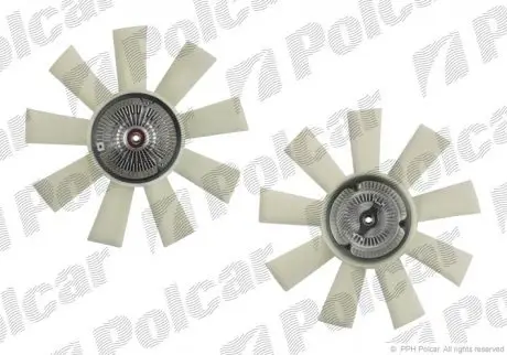Вискомуфта вентилятора охлаждения Polcar SV6062