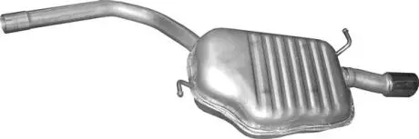 Глушитель алюм. сталь, задн. часть Audi A4 2.0 12/00-06/08 POLMOSTROW 01.01