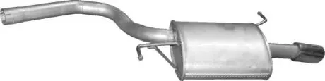 Глушитель алюм. сталь, задн. часть Audi A4 2.0 12/00-06/08 POLMOSTROW 01.114
