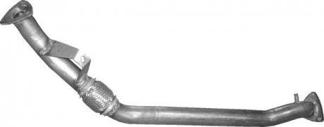Глушник, алюміній. сталь, передн. Audi A4 2.0 FSI 07/02-12/04 POLMOSTROW 01.127 (фото 1)