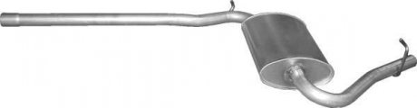 Глушник, алюміній. сталь, середн. частина Audi A4 1.6 POLMOSTROW 01.22 (фото 1)