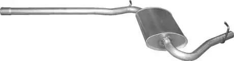 Глушитель, алюм. сталь, середн. часть Audi A4 1.6 POLMOSTROW 01.22