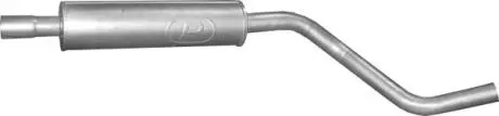 Глушитель выхлопных газов 01.98ALU ЊRODKOWY AUDI A2 1.4 16V 00-05 POLMOSTROW 0198