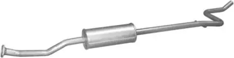 Глушитель, алюм. сталь, средн.часть Citroen C3 I 1.4i 02- POLMOSTROW 04.237