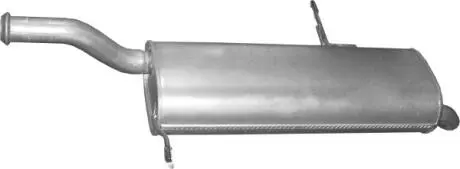 Глушитель алюм. сталь, задн. часть Citroen C4 Grand Picasso 1.8i/2.0i POLMOSTROW 04.26
