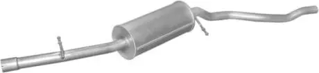 Глушитель алюм. сталь, средн. часть Ford Galaxy/VW Sharan 2.0i 94-95 POLMOSTROW 08.537