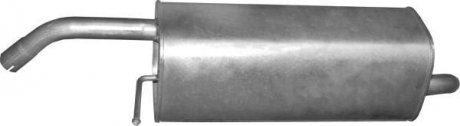 Глушник (задня частина) алюмінійована сталь Ford Fiesta 1.25i, 1.4i (08-12) POLMOSTROW 08.565 (фото 1)