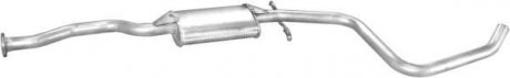 Глушник, алюміній. сталь, середн. частина Ford Escort 1.4; 1.6 kat 92-95/Orion 92-93 POLMOSTROW 08.99 (фото 1)