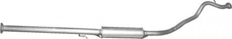 Глушник, алюміній. сталь, середн. частина Honda CR-V 2.0i-16V 4X4 97-01 POLMOSTROW 09.10