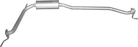 Глушитель выхлопных газов 09.42ALU ЊRODKOWY HONDA CIVIC 1.4I 16V 05-08 HB POLMOSTROW 0942