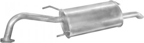 Глушитель алюм. сталь, задн. часть Hyundai Lantra 90-95 1.5i POLMOSTROW 10.02