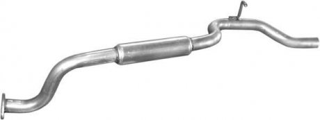 Алюм глушник. сталь, задн. частина Hyundai H-100 2,5 TD 98- POLMOSTROW 10.53 (фото 1)