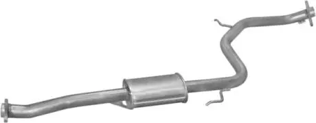 TгUMIK POLMOSTR╙W 12.203ALU МRODKOWY MAZDA 323 1.8I 16V 94-00 POLMOSTROW 12203