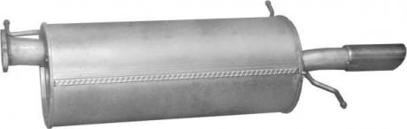 Глушник (задня частина) алюмінійована сталь Mazda 626 2.0i (97-03) POLMOSTROW 12.209