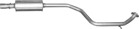 Глушитель выхлопных газов 12.21ALU ЊRODKOWY MAZDA 5 1.8 05-07 POLMOSTROW 1221