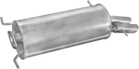 Алюм глушник. сталь, задн. частина Mazda 626 2,0iGT-16V 87-91 POLMOSTROW 12.97