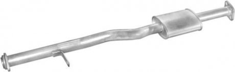 Алюм глушник. сталь, середн. частина Mitsubishi L200 2.5D 4x4 92-97; 2.5TD 4x4 92-97 POLMOSTROW 14.117