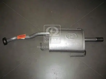 Глушитель (задняя часть) алюминизированная сталь Nissan Sunny 90-96 N14 1.4, 1.6i SDN POLMOSTROW 15.137