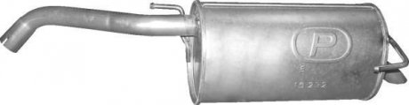 Глушитель алюм. сталь, задн. часть Nissan Micra K12 1.2 (05-10) POLMOSTROW 15232 (фото 1)