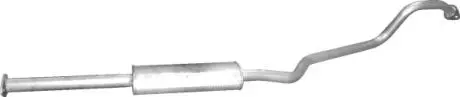 Глушитель выхлопных газов 15.368ALU ЊRODKOWY NISSAN ALMERA 2.2TD 00-03 HB POLMOSTROW 15368