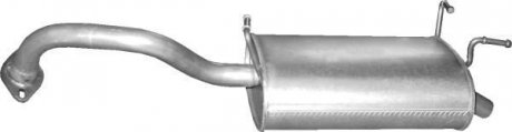 Глушитель алюм. сталь, задн. часть Nissan Primera 1.8i-16V 05/02-07 POLMOSTROW 15.39