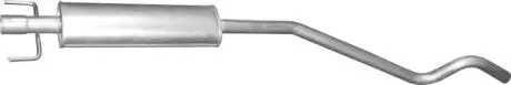 TгUMIK POLMOSTR╙W 17.20ALU МRODKOWY OPEL ASTRA H GTC 1.6 04-09 POLMOSTROW 1720