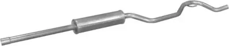 Глушитель алюм. сталь, средн. часть Opel Vectra C 2.2i -16V 02-04 POLMOSTROW 17.321