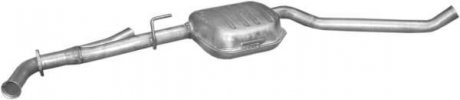 Глушник, алюміній. сталь, середн. частина Opel Omega B 2.2i -16V 99-03 kombi POLMOSTROW 17.326